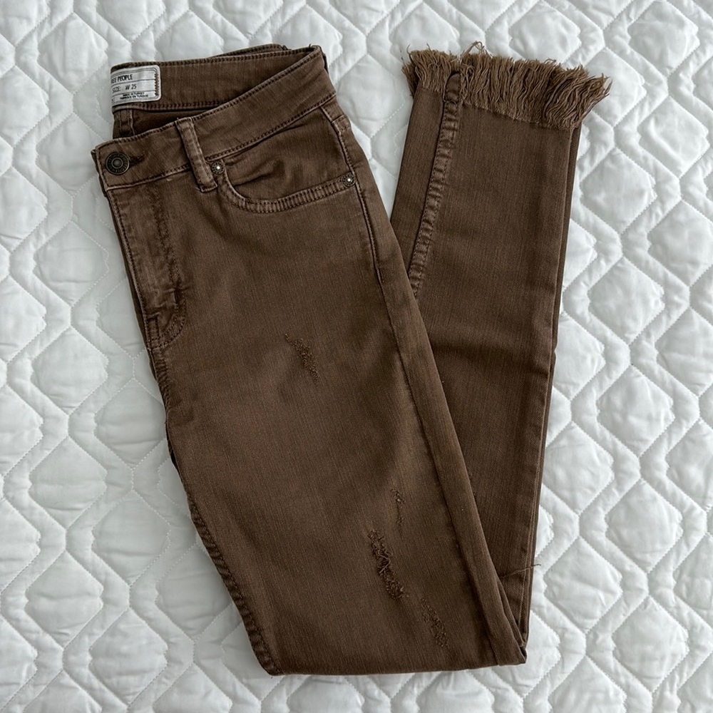 Free People Fringe Jeans